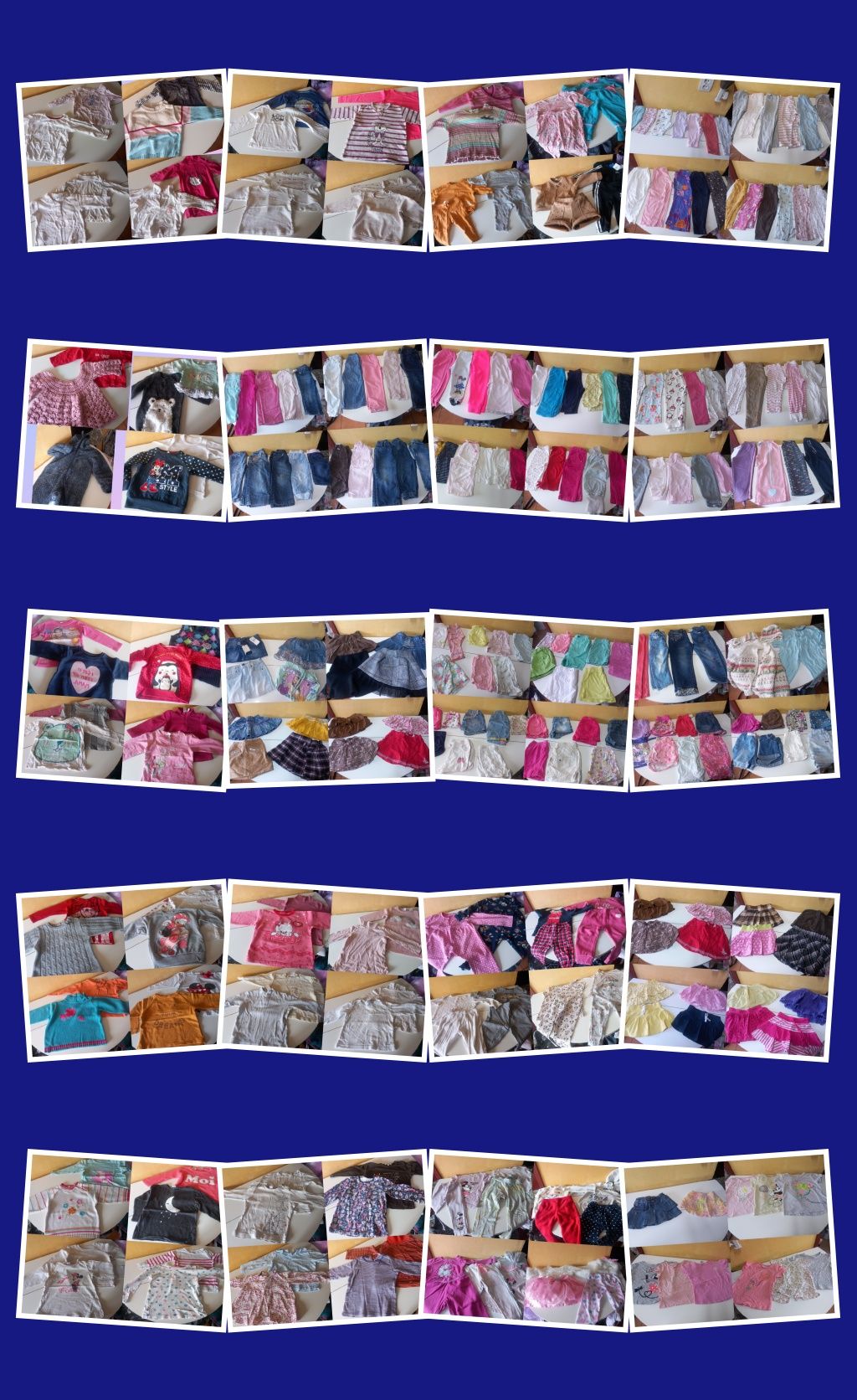 Lote de roupa de menina