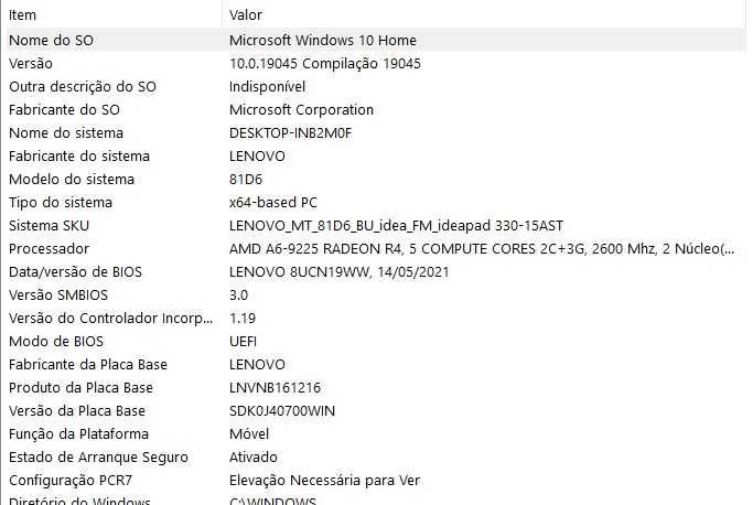 Portátil Lenovo Ideapad 330 AMD A6, Disco SSD 250Gb, 8 GB Ram
