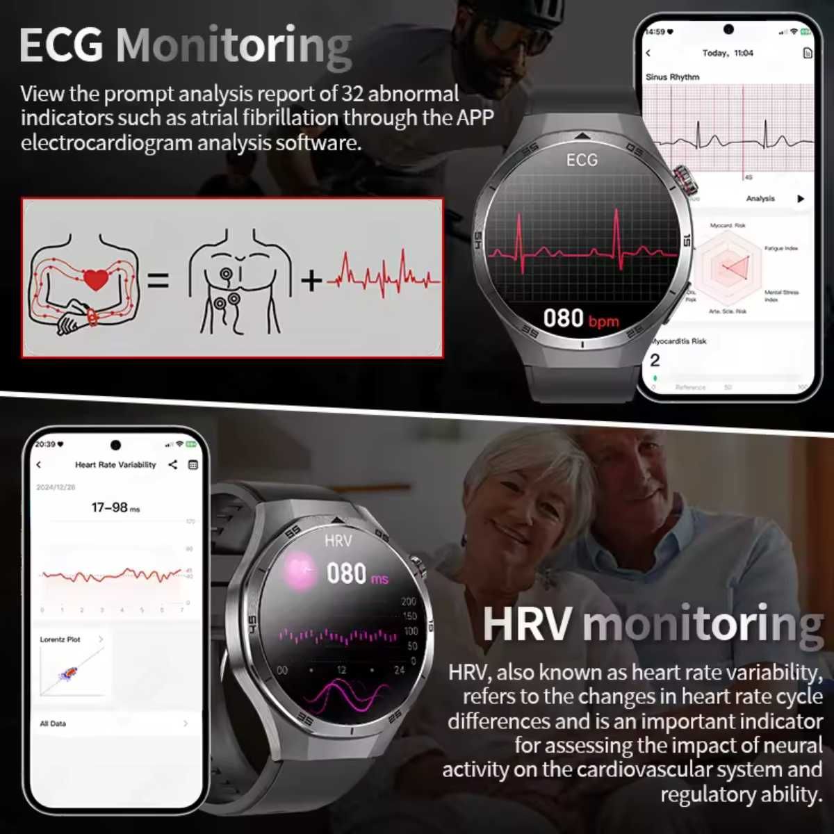 Смарт часы: VWAR ET456. ECG-PPG. Medical Grade.