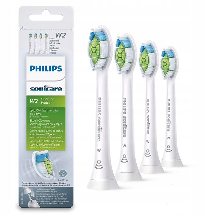 ORYGINALNE Końcówki PHILIPS SONICARE W2 Optimal White 8szt HX6068