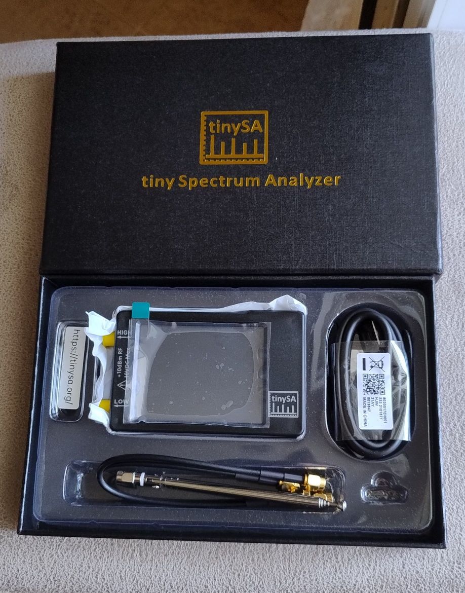 Аналізатор спектра TinySA, новий, в наявності, 100 кГц-900 МГц