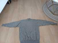 Sweter szary S merinoull 100% nowy