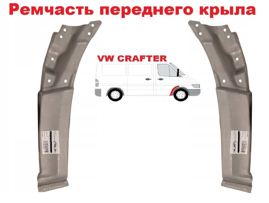 Ремчасть переднего крыла задняя Mercedes Sprinter 906 (06-13) правая