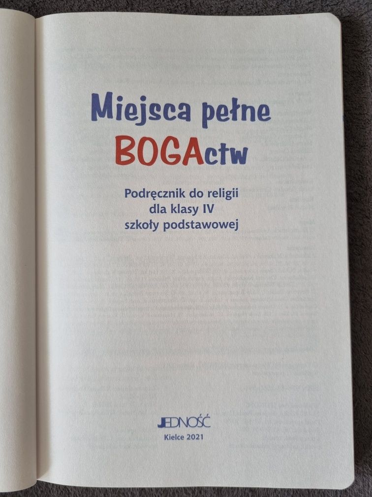 Podręcznik kl.4 Miejsce pełne BOGActw