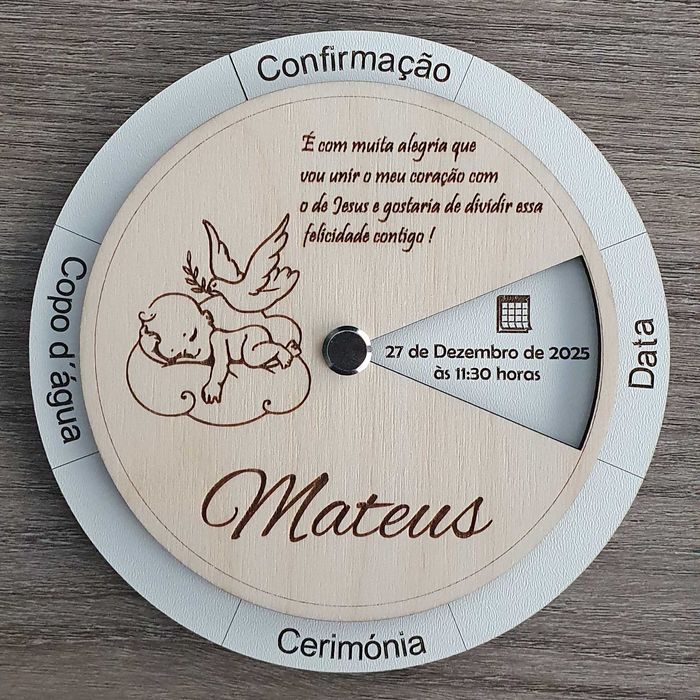 Convite Personalizado para batizado