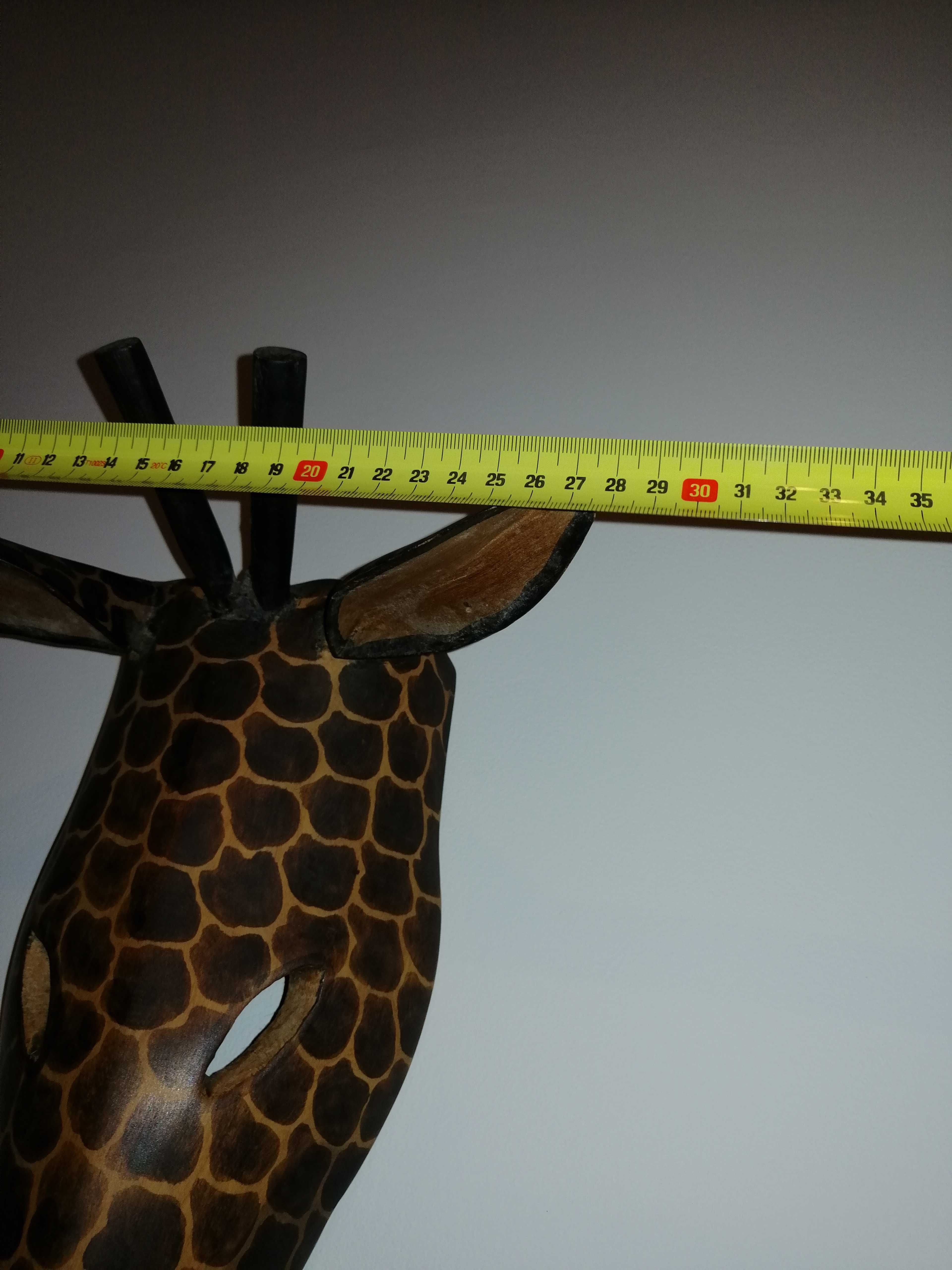 Girafa cabeça 3D de pendurar