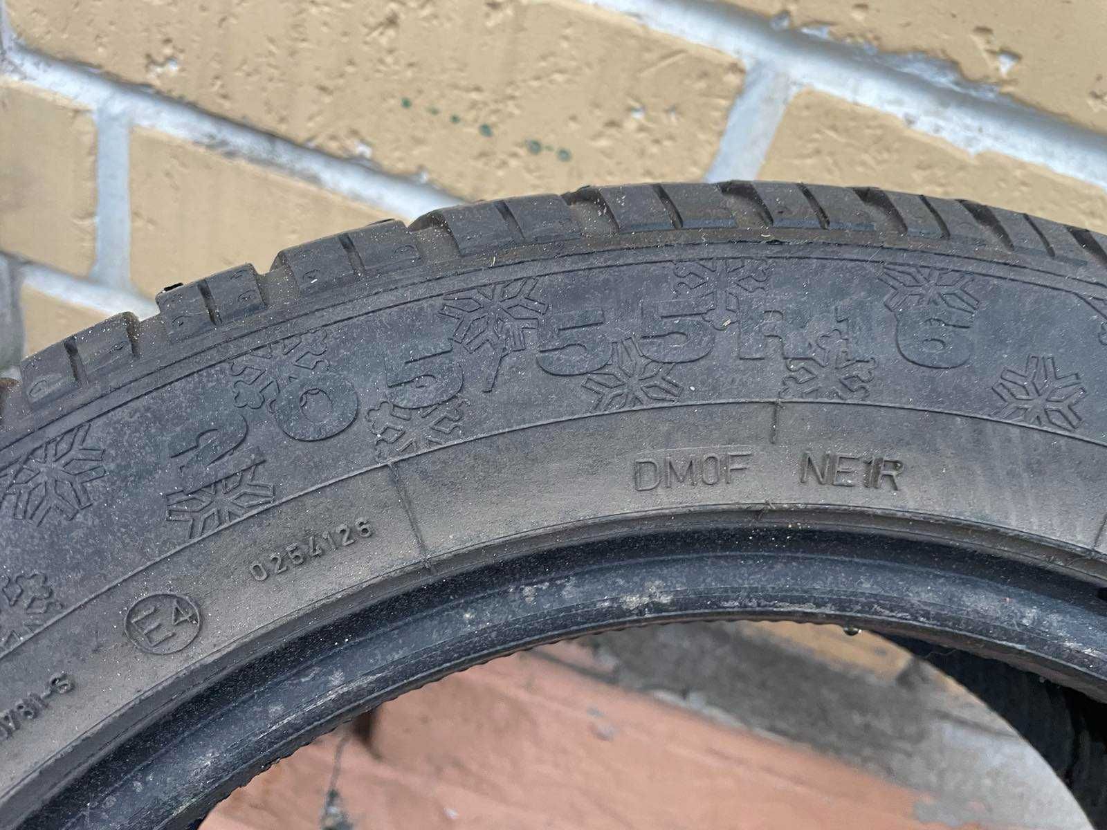 Автошины зимние 205/55R16 DUNLOP SP WINTER SPORT б/у