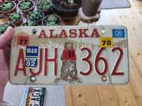 Tablica USA Alaska unikat lata 70 80