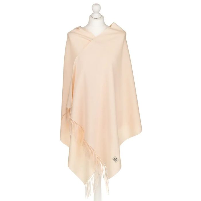 dwustronny szal damski w kolorze kremowym - peterson