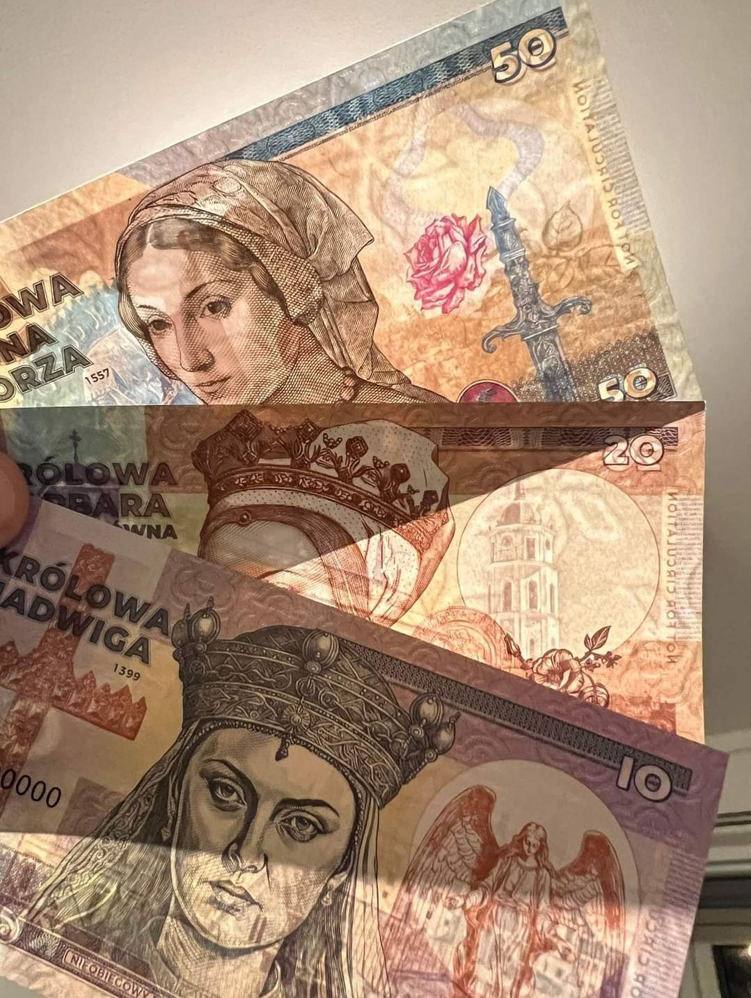 Banknoty 4x Królowe Polski Jadwiga Barbara 2xBoma 2023