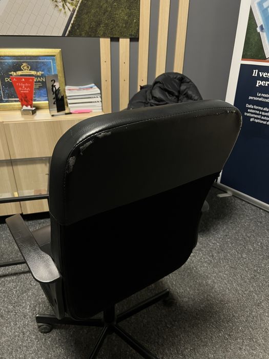 Fotele biurowe czarne 2x