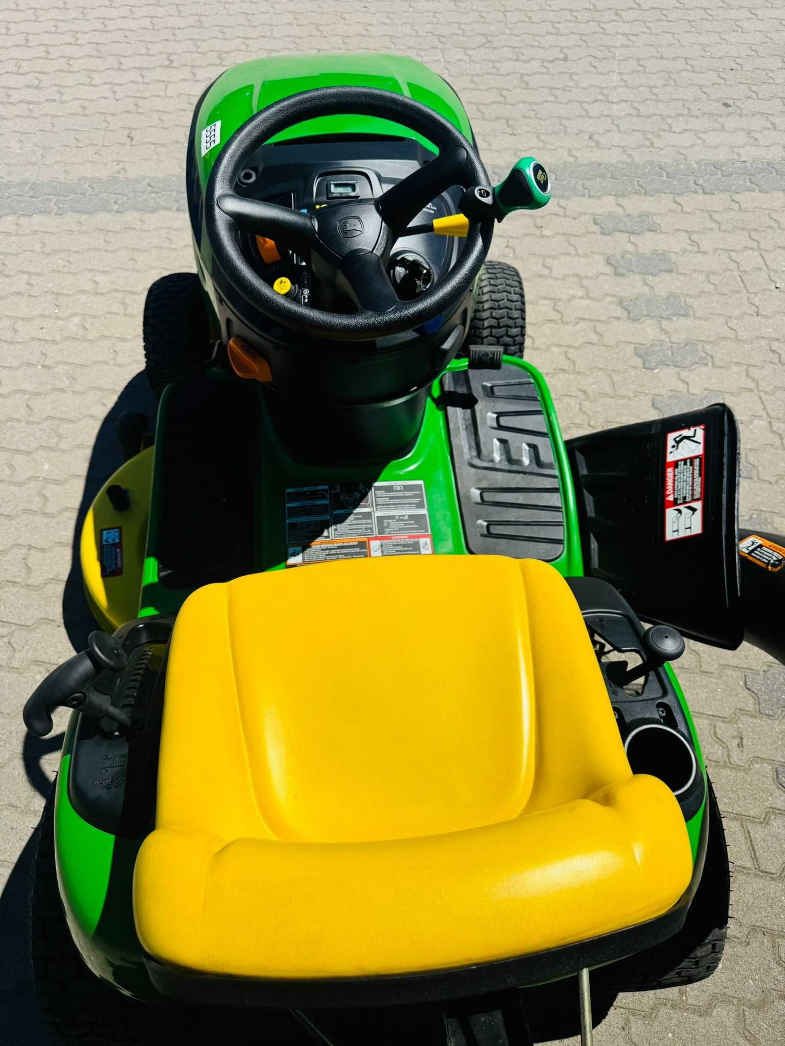 Traktorek kosiarka John Deere E100 Briggs&Strat z USA! 46 Moto Godzin!