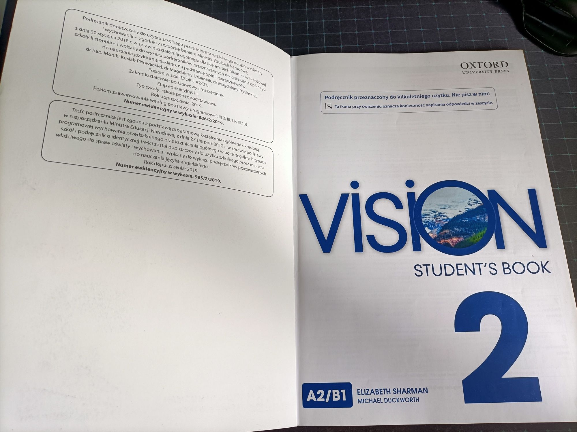 Vision students book 2 podręcznik do j. angielskiego dla liceum i tech
