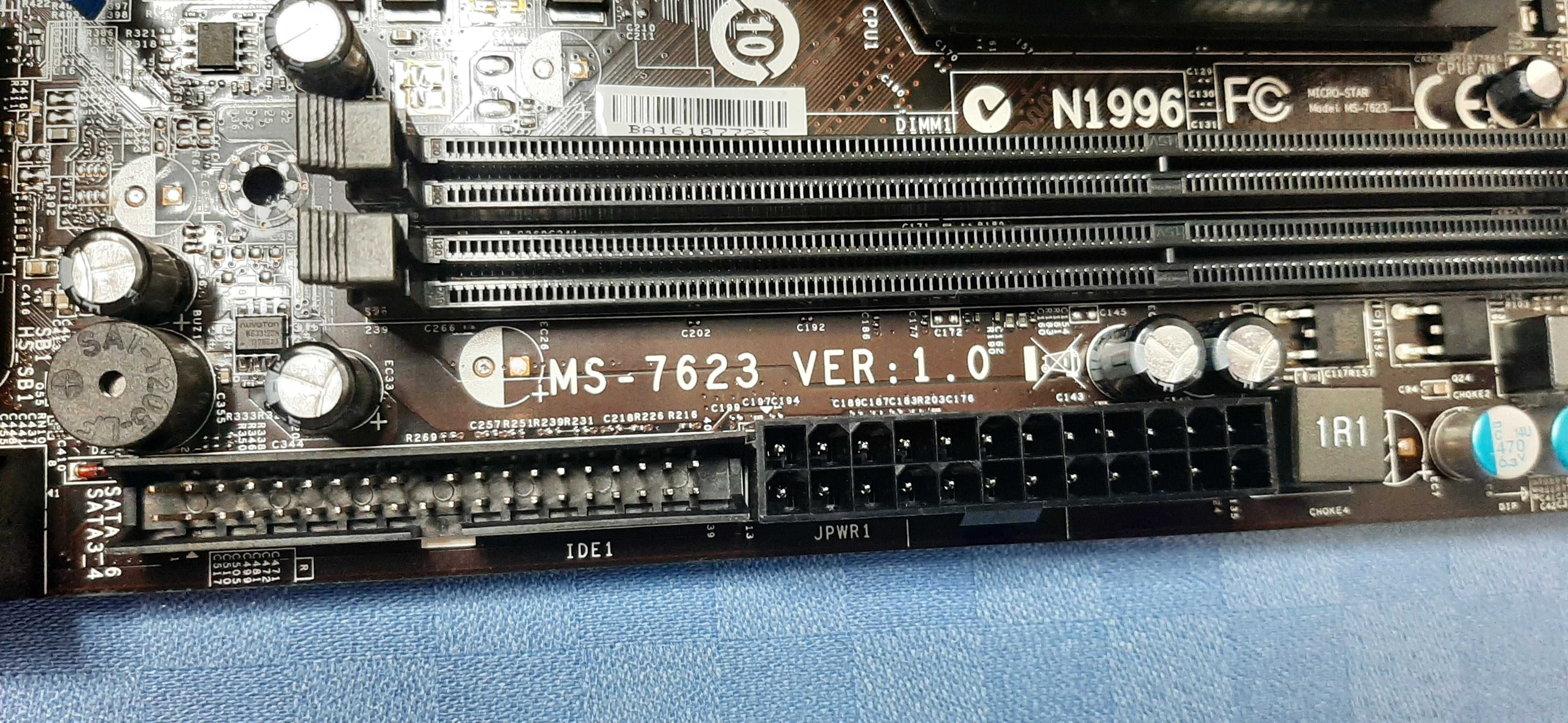 Материнская плата Socket AM3 MSI 760GM-P33 MS-7623 DDR3 PCI-Ex16 +
