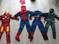 Stroje karnawałowe dla chłopca 5-6 lat Spiderman Iron Man Batman