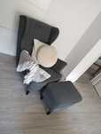 Fotel szary uszak Ikea Strandmon