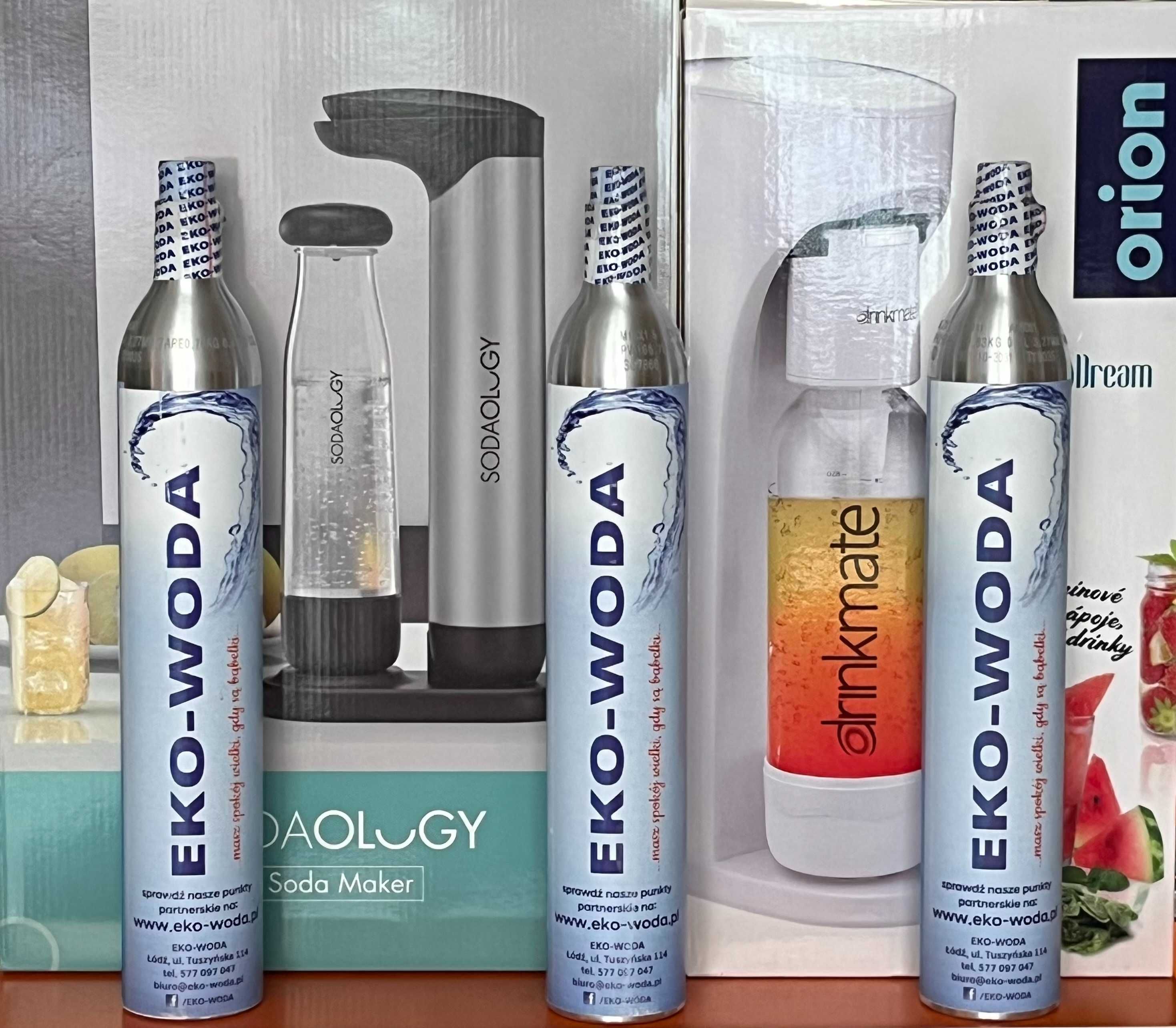 Nabój CO2 wymiana sprzedaż do Soda Stream, Orion, Wessper, Głowno