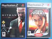 Gry Hitman + Tomb Raider  do konsoli Playstation 2