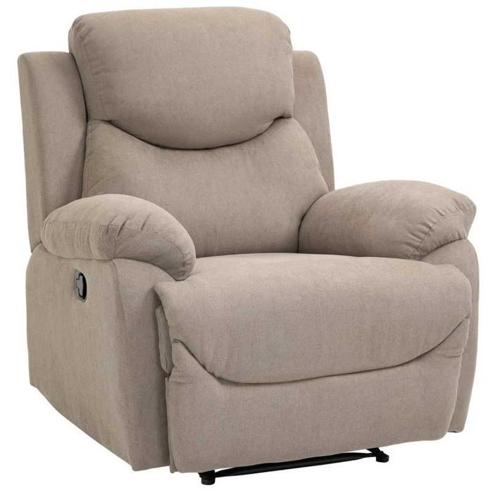 Ergonomiczny Fotel Relax z Opcją Rozkładania, Beżowy