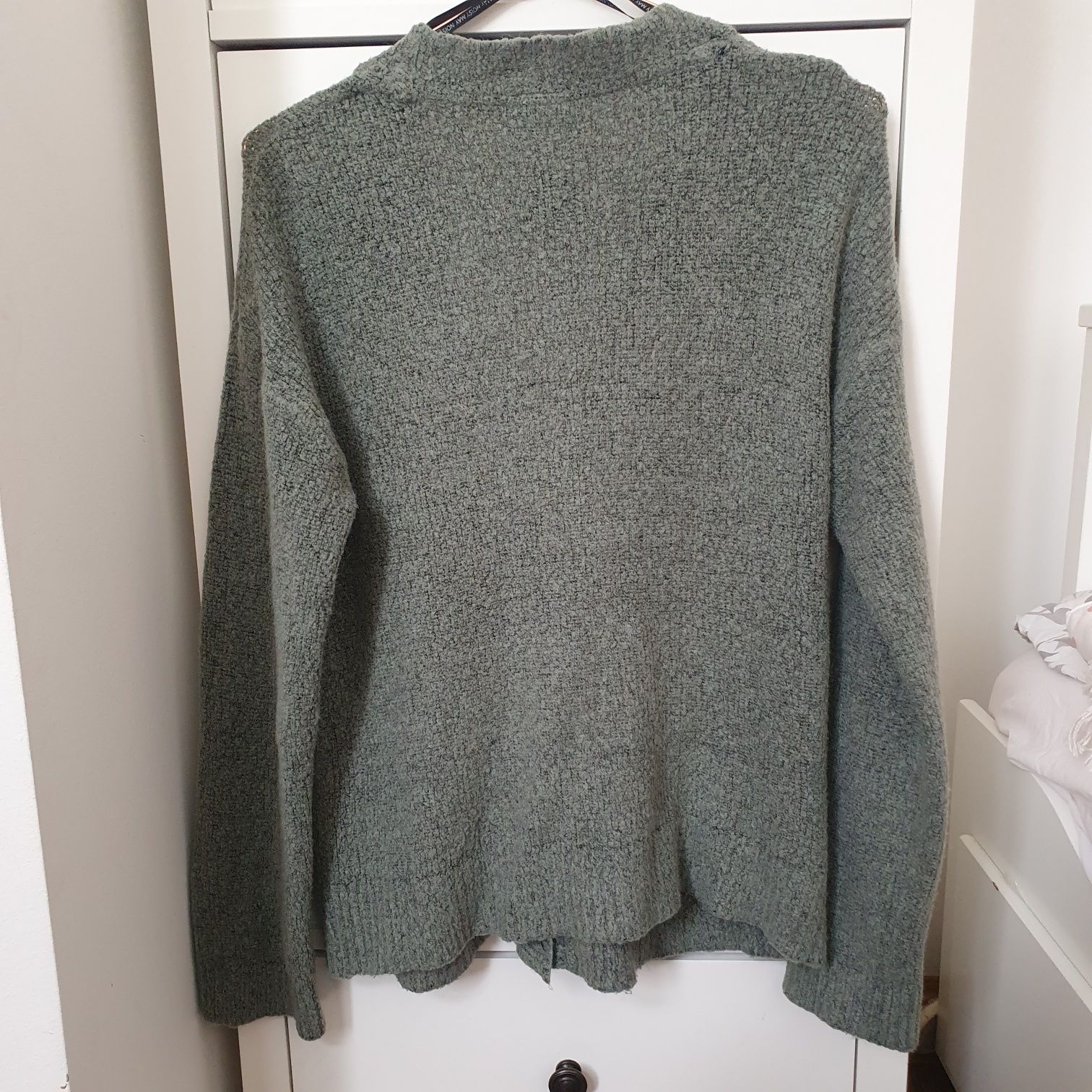 Zielony kardigan sweter rozpinany Noisy May S M