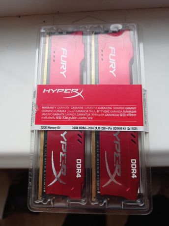 Новая Оперативка HyperX DDR4 Red memory kit 32 gb