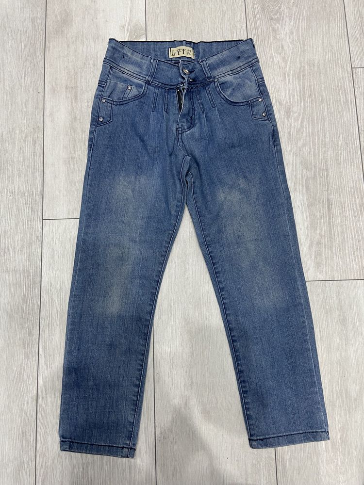 Jeansy dżinsy spodnie nowe dla dziewczynki rozmiar 134/140