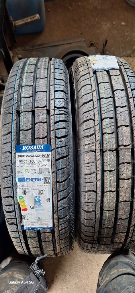 Opony zimowe 195/75/16c wzmacniane nowe