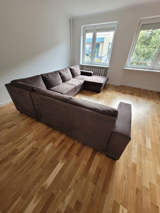 Narożnik sofa duża brązowy agata meble