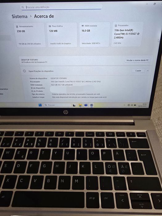 Portátil HP Probook