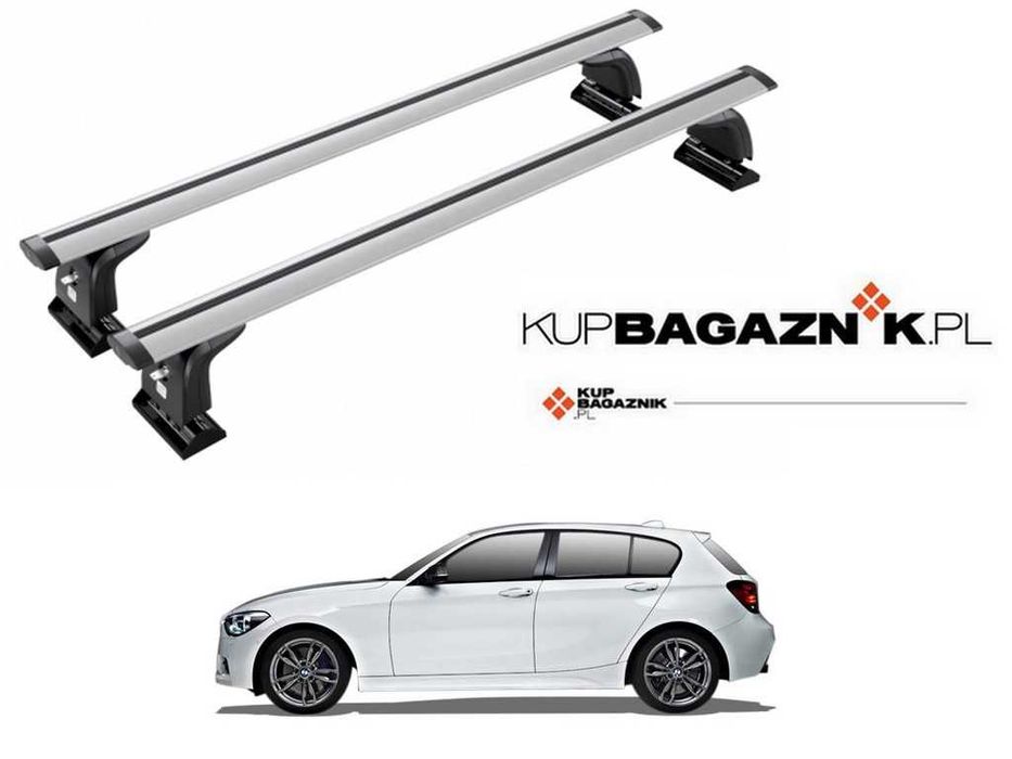 Bagażnik dachowy BMW 1 F20 HB 2012 do 2019 Bazowy relingi uchwyt belki
