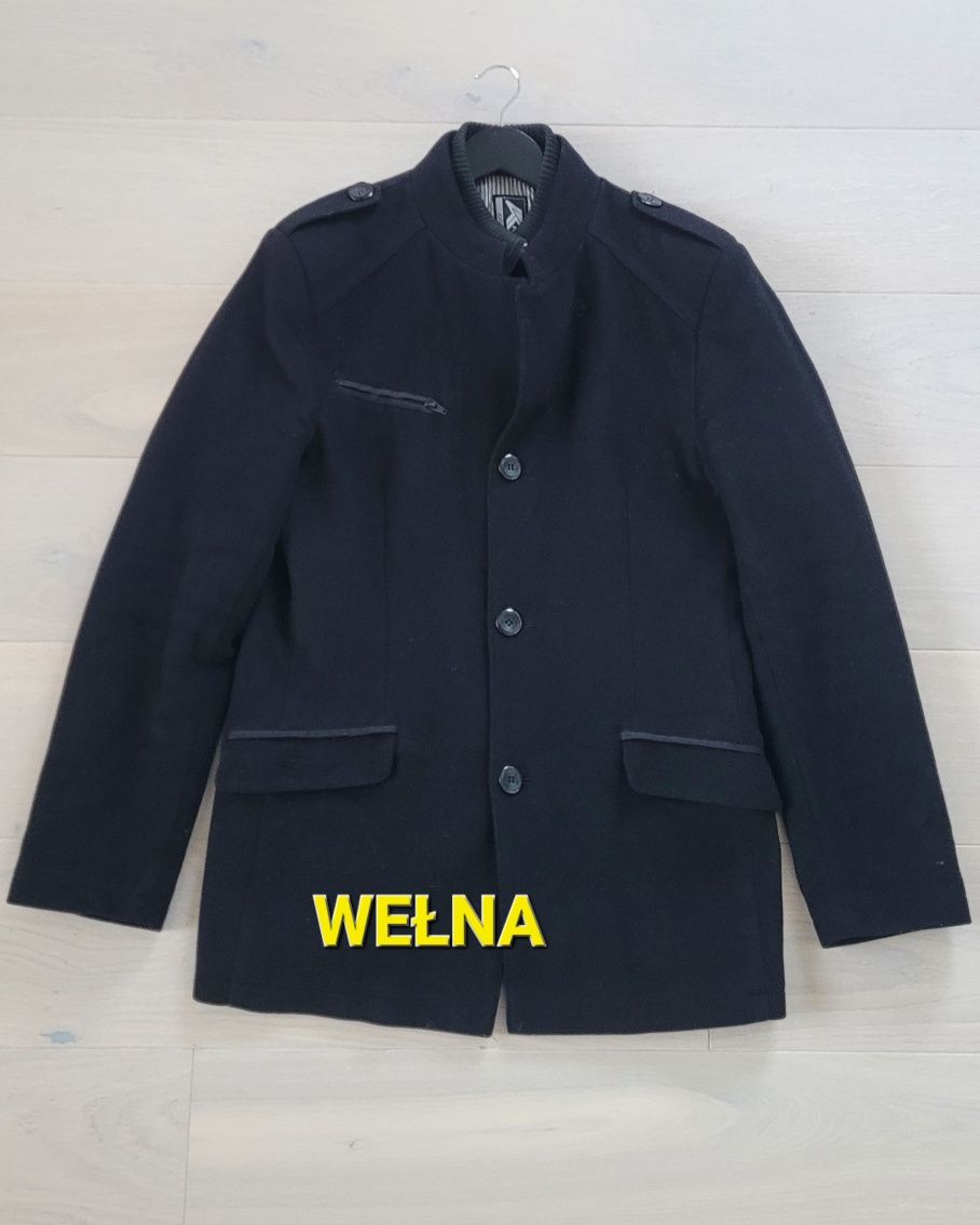 Płaszcz męski wełniany klasyczny
