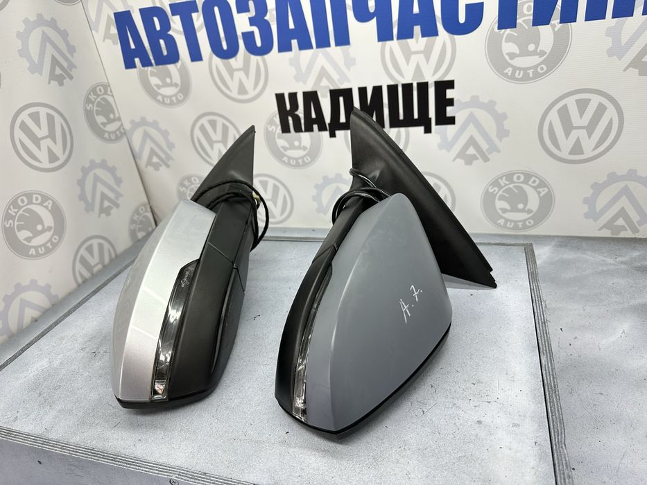 Дзеркало бічне праве ліве Шкода Октавія А7 зеркало Octavia A7 сіре