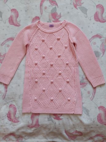 Nowy Sweterek 6-7 lat różowy h&m 122 cm f&f