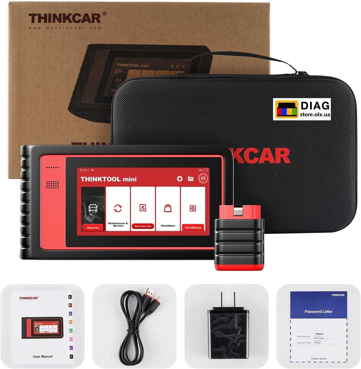 Официал 2024 Автосканер Профессиональный ThinkTool mini x431 ThinkDiag