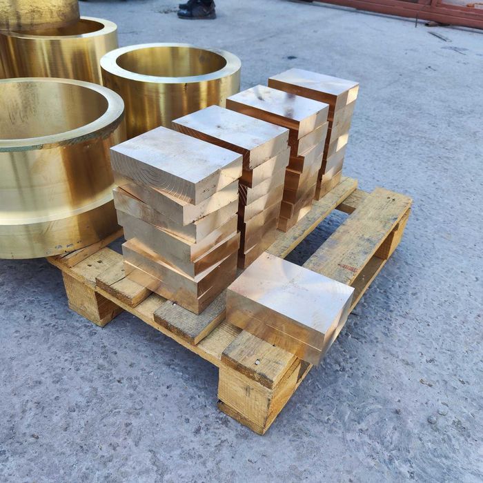 Втулка бронзова, бронза круг, плоска заготовка,(БрОЦС555,БрАЖ9-4,БрОФ)