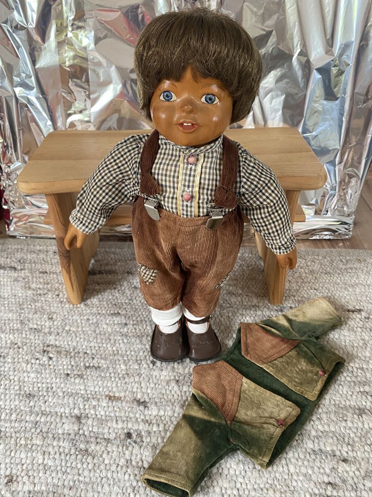 Кукла  zasan деревянная .Германия. Оригинал