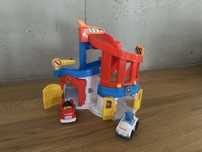 Fisher Price Little people tor/garaż straż pożarna policja.