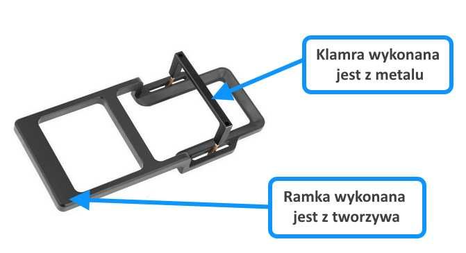 Adapter na gimbal DJI Osmo Mobile do Gopro 8 9 10 11 klips przeciwwagi