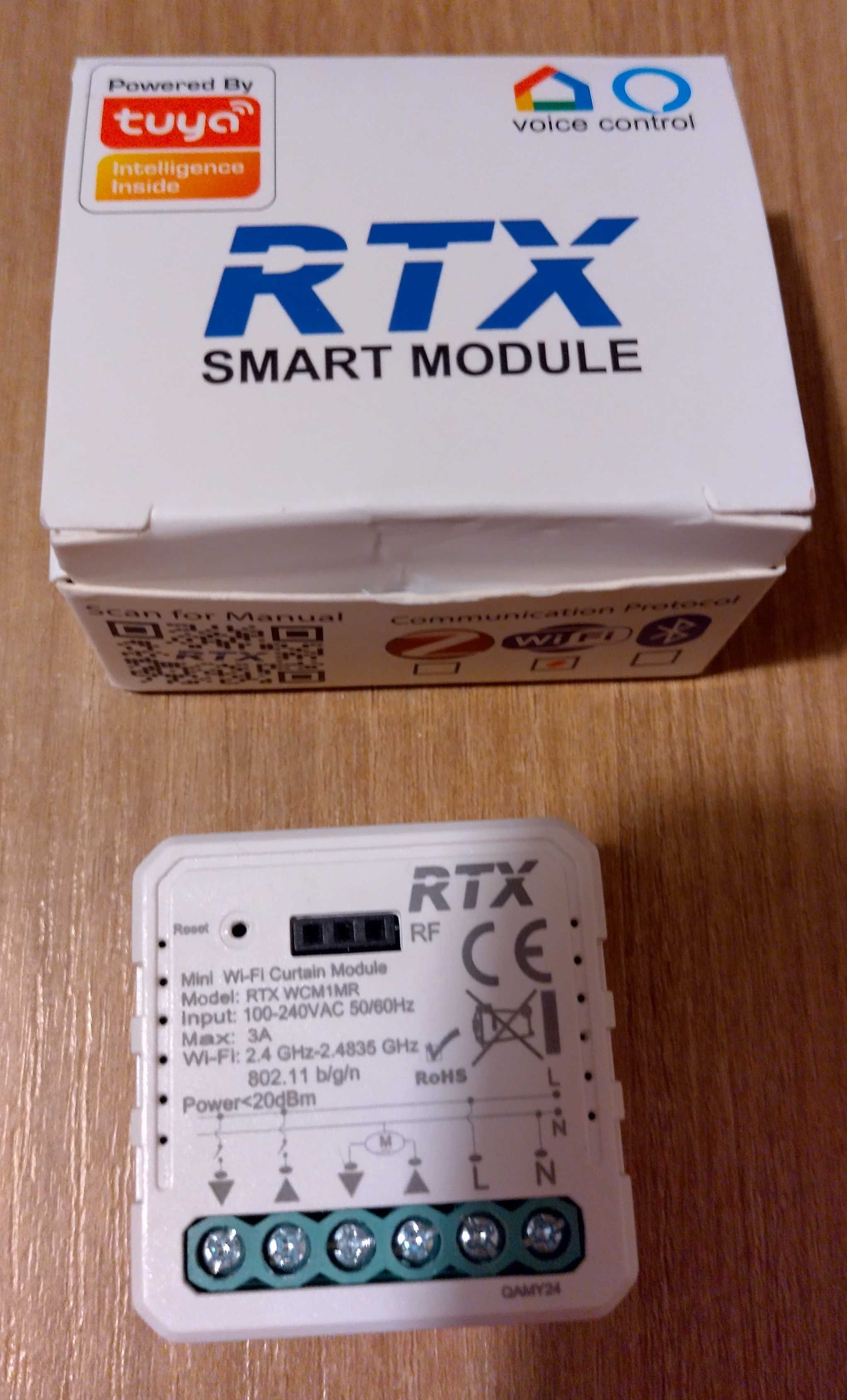 Dopuszkowy sterownik rolet RTX WCM 1MR Wifi Tuya Smart