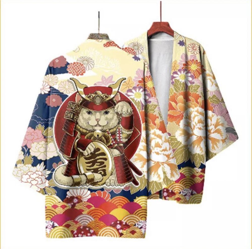 Летняя рубашка, солцезащитная одежда, хаори, кимоно
