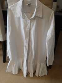 Blusa branca 42, algodão,  .anga comprida.