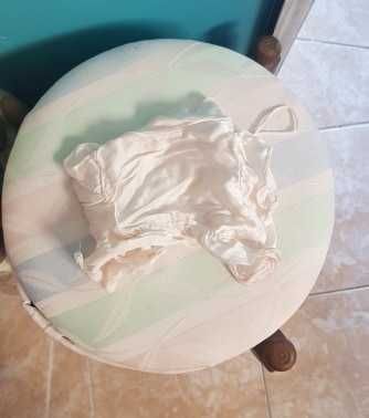 Blusa em cetim branco para Nenuco ou similar