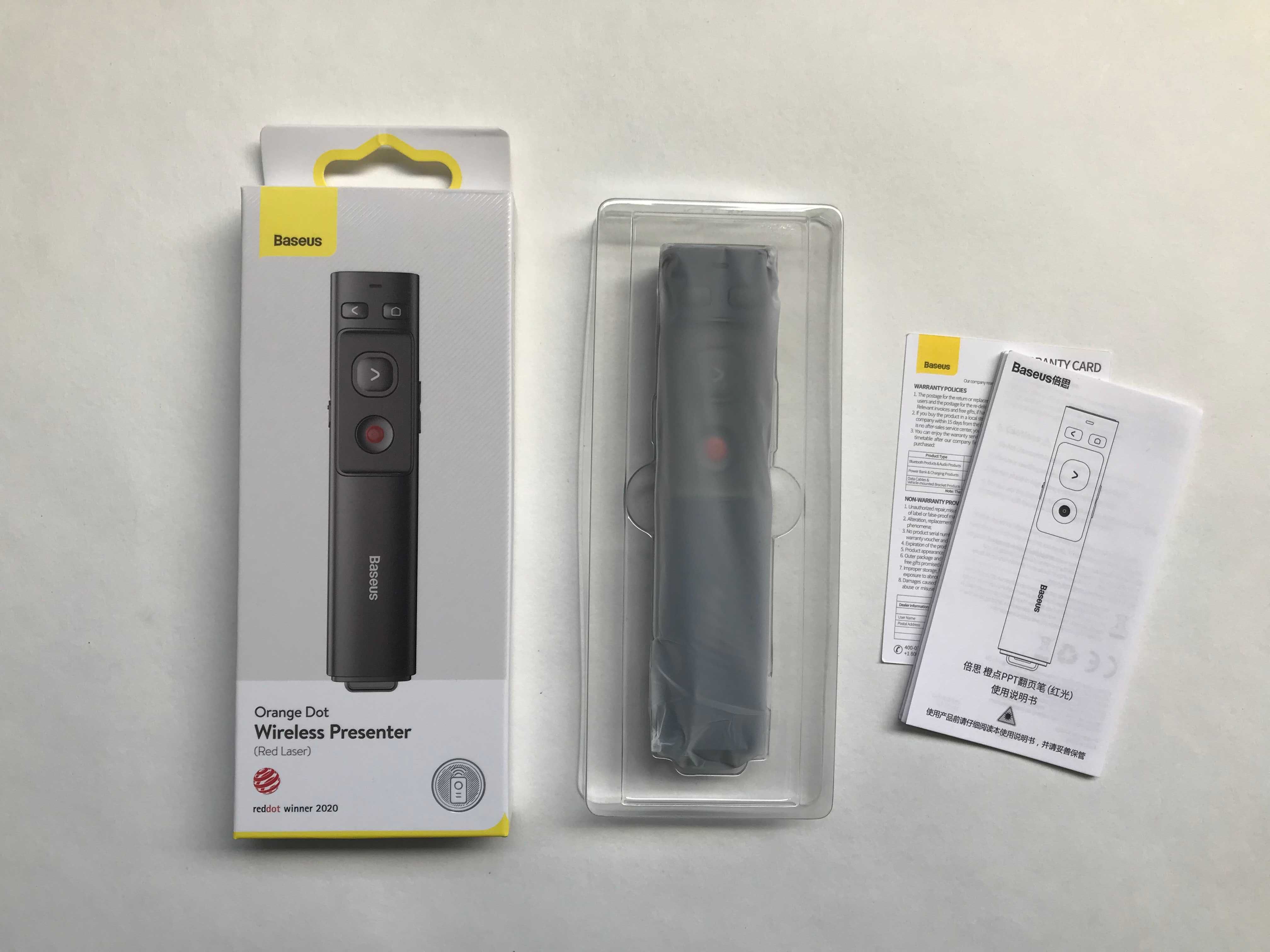 Пульт Baseus Wireless Presenter + лазерная указка для презентаций