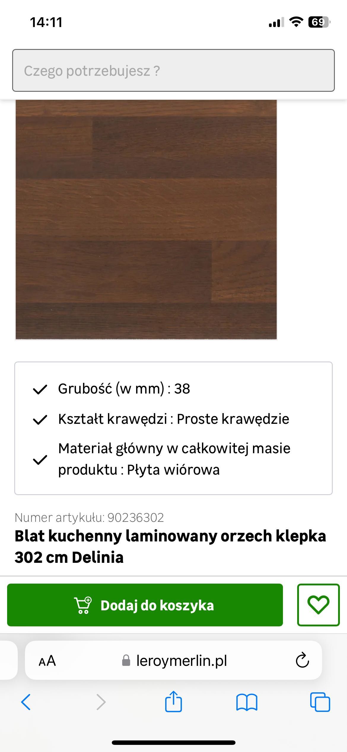 Blat kuchenny Orzech