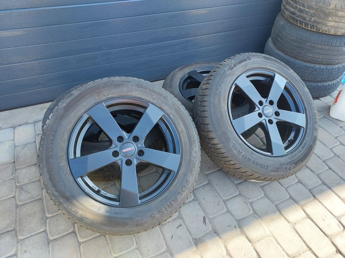 Koła zimowe VW tiguan 17" 5x112 czarne igła!!