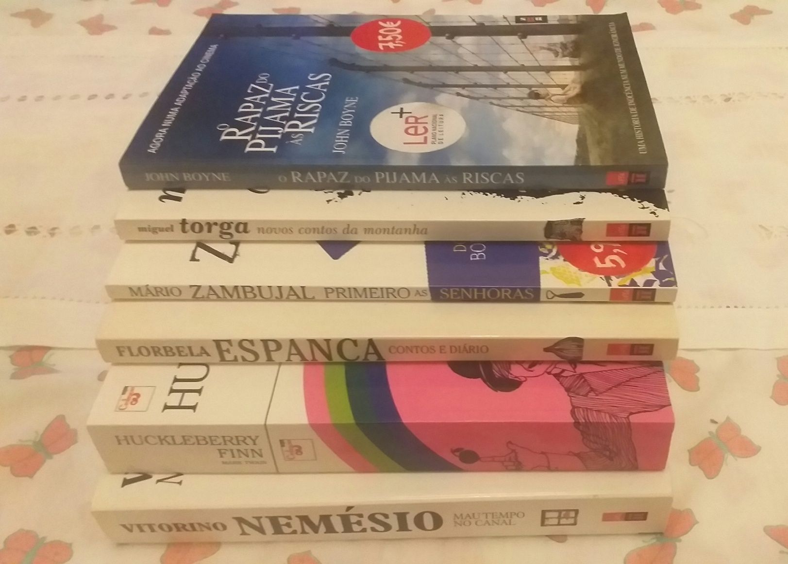 LIVROS 6 :Florbela Espanca:Mário Zambujal:Miguel Torga:Vitorino Nemési