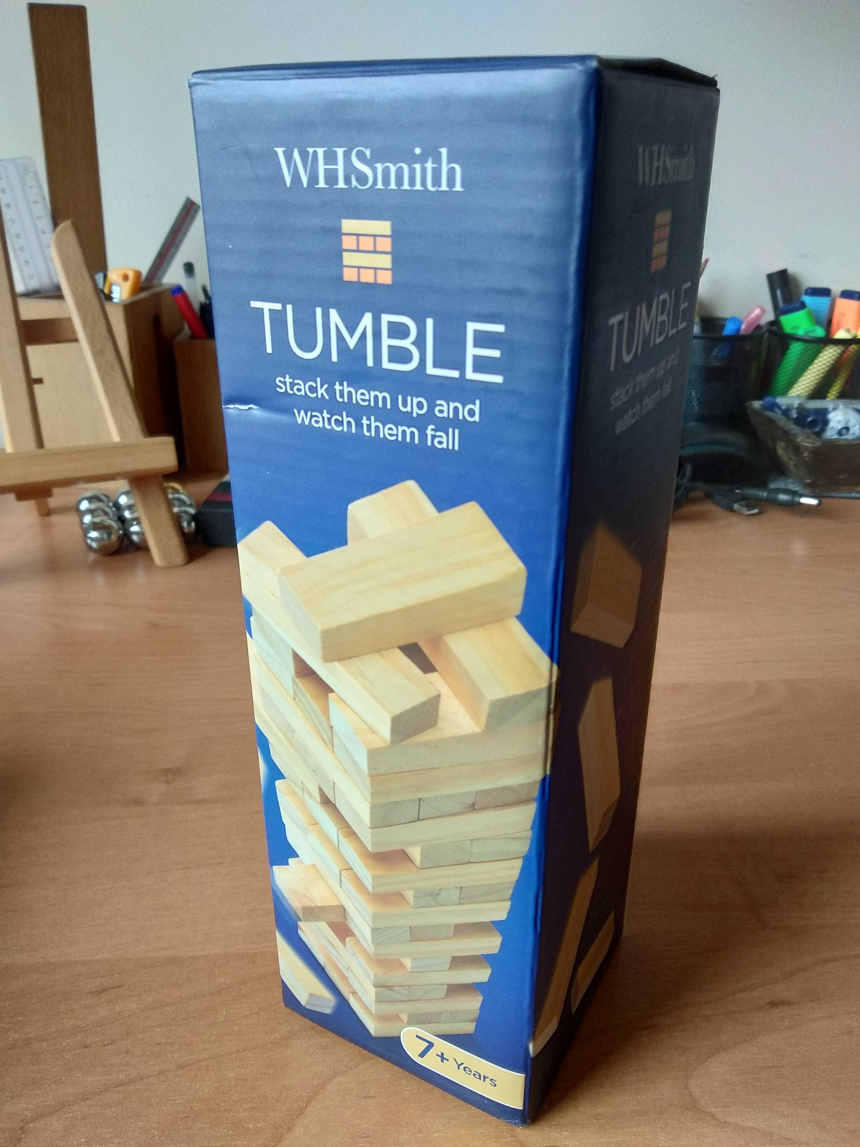 drewniana wieża, zabawka zręcznościowa
