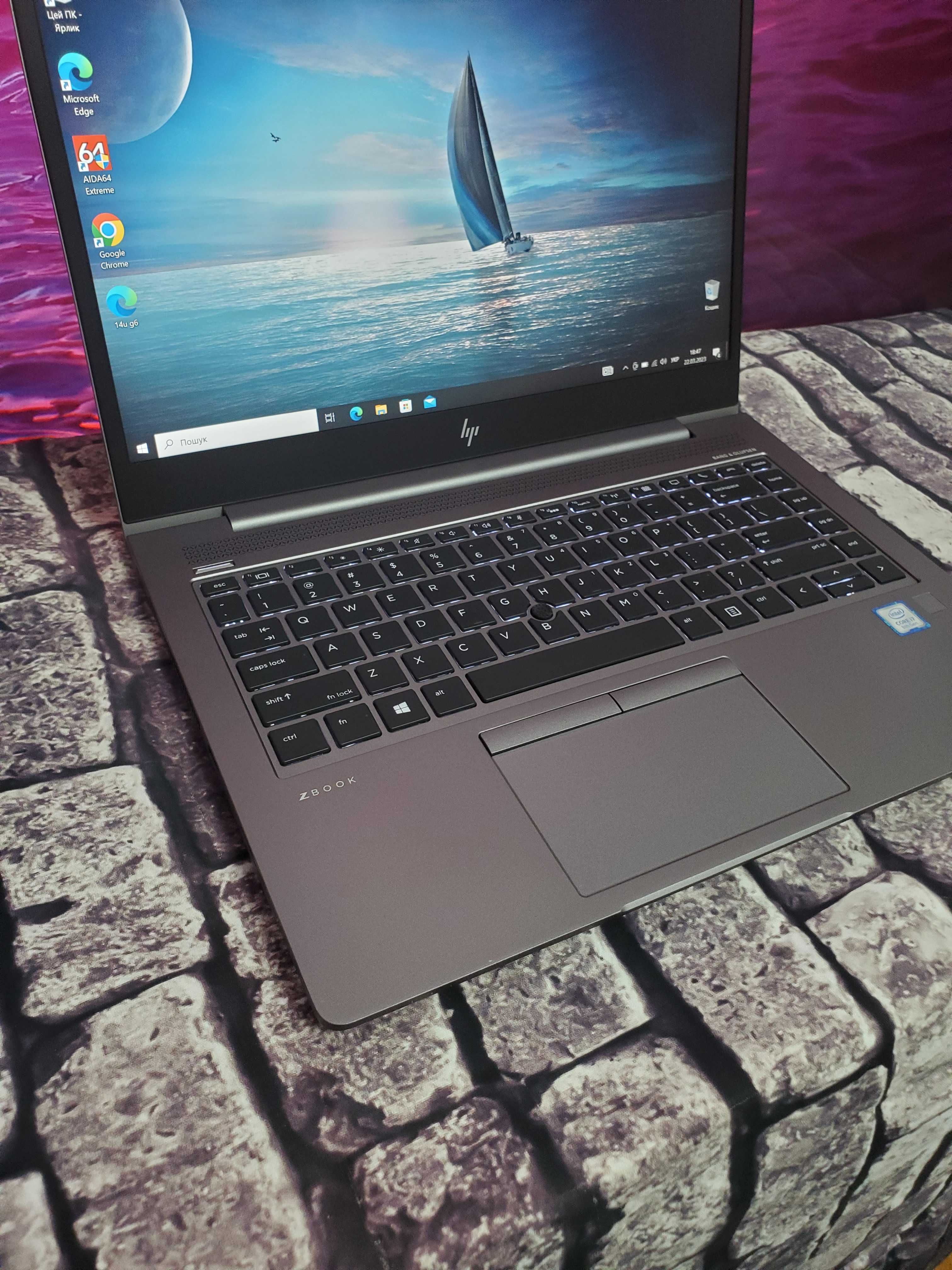 Топовий! HP Zbook 14u G6 i7-8Gen/ 16gb DDR4/ 512 SSD NVME