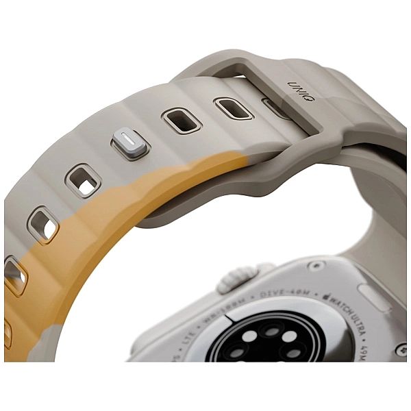 Pasek UNIQ Stride De Rubber na Apple Watch 44 / 45 / 46 / 49 mm - beżo