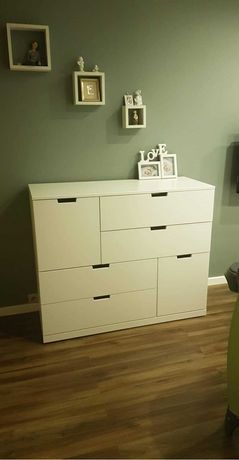 komoda IKEA NORDLI biały, 120x99 cm